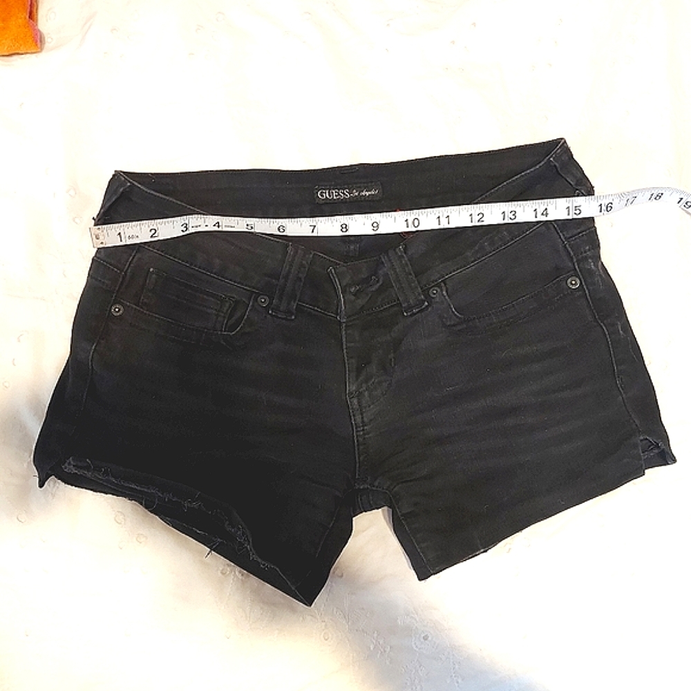 Guess Black Jean Shorts